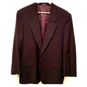 🖤 Black Worsted Wool Blazer 42S